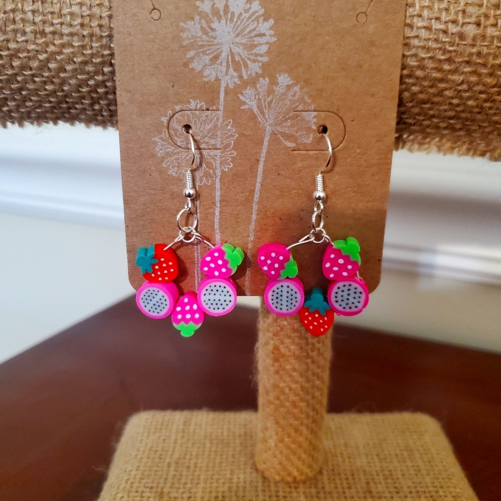 Funky fruit earrings